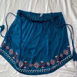 Teal skirt